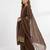 Chocolate brown rayon kurta palazzo set with dupatta