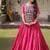 Pink Kora Cotton Blend Navratri Lehenga Choli Set