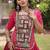 Pink Kora Cotton Blend Navratri Lehenga Choli Set