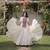 Off White Kora Cotton Blend Navratri Lehenga Choli Set