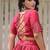 Maroon Kora Cotton Blend Navratri Lehenga Choli Set