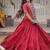 Maroon Kora Cotton Blend Navratri Lehenga Choli Set