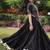 Black Kora Cotton Blend Navratri Lehenga Choli Set