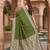 Mehendi color silk blend zari weaving sarees
