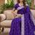 Blue color silk blend zari weaving sarees