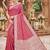 Peach color silk blend zari weaving sarees