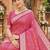 Peach color silk blend zari weaving sarees