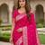 Pink color silk blend zari weaving sarees