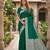 Green color silk blend zari weaving sarees