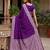 Purple color silk blend zari weaving sarees