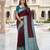 Wine color silk blend zari butti weaving sarees