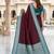 Wine color silk blend zari butti weaving sarees