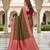 Mehendi color silk blend zari butti weaving sarees