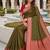 Mehendi color silk blend zari butti weaving sarees