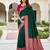 Green color silk blend zari butti weaving sarees