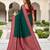 Green color silk blend zari butti weaving sarees