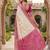 White color pochampally silk blend ikkat pattern zari woven border sarees