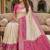 White color pochampally silk blend ikkat pattern zari woven border sarees