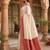 White color silk blend zari woven work sari with un-stitched blouse