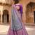Grey color silk blend zari woven work sari with un-stitched blouse