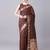 Brown color silk blend zari woven work saree