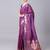 Magenta color silk blend zari woven work saree