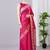 Rani pink color silk blend zari woven work saree
