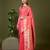 Pink color silk blend zari woven work saree