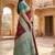 Light brown color silk blend zari woven work sari -un stitched blouse