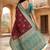 Light brown color silk blend zari woven work sari -un stitched blouse