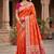 Fenta color silk blend zari woven work sari -un stitched blouse