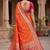 Fenta color silk blend zari woven work sari -un stitched blouse