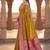 Light mustard color silk blend zari woven work sari -un stitched blouse