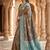 Light grey color silk blend zari woven work sari -un stitched blouse