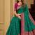 Sky blue color silk blend zari woven work sari -un stitched blouse