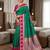Light green color silk blend zari woven work saree