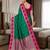 Light green color silk blend zari woven work saree