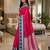 Rani pink color silk blend zari woven work saree