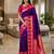 Light purple color silk blend zari woven work saree