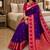 Light purple color silk blend zari woven work saree