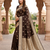 Bronze pink color silk blend zari woven work sari -un stitched blouse