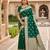Green  color silk blend zari woven work sari -un stitched blouse