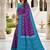 Purple color silk blend ikkat pattern woven work sarees
