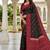 Black color silk blend ikkat pattern woven work sarees