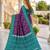 Wine color silk blend ikkat pattern woven work sarees
