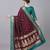 Magenta color silk blend zaro woven work sarees