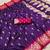 Purple color silk blend zaro woven work sarees
