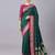 Rama color silk blend zaro woven work sarees