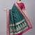 Rama color silk blend zaro woven work sarees
