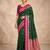 Green color silk blend zari woven weaving sarees